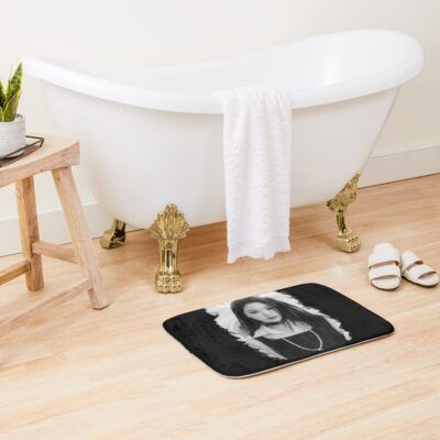 Alternative view of Hot Top Wonyoung White And Black Bath Mat