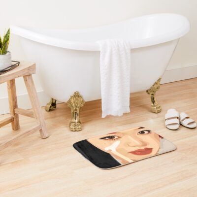 Alternative view of Wonyoung Of Ive In A Stunning Vector Digital Portrait Bath Mat