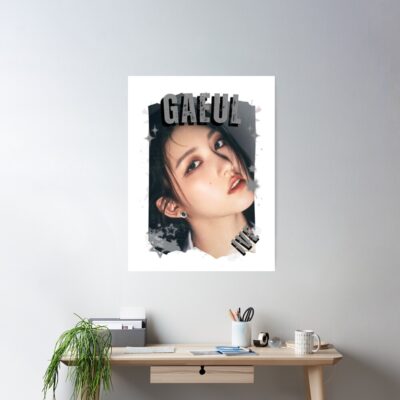 Alternative view of Ive Kpop Gaeul Group Girl Members Scrapbook Kpop Collage Design Poster