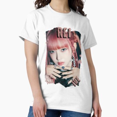 Alternative view of Ive Kpop Rei Group Girl Members Retro Scrapbook Kpop Collage Design T-shirt