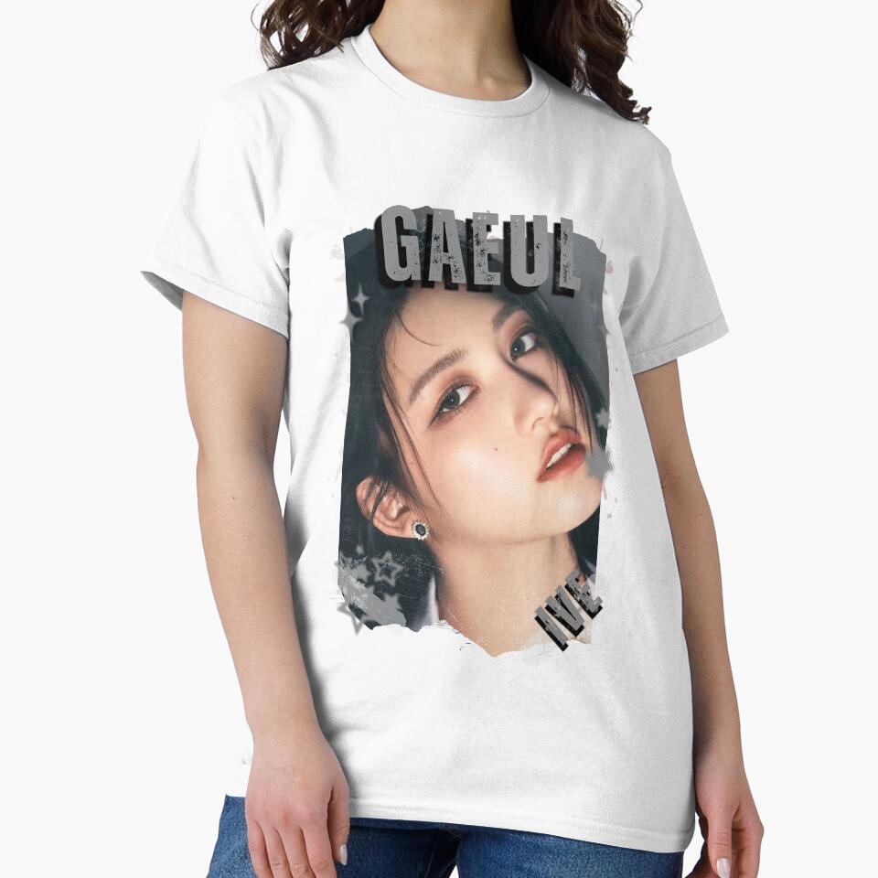 Ive Kpop Gaeul Group Girl Members Retro Scrapbook Kpop Collage Design T-shirt