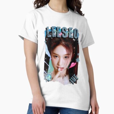 Alternative view of Ive Kpop Leeseo Group Girl Members Retro Scrapbook Kpop Collage Design T-shirt