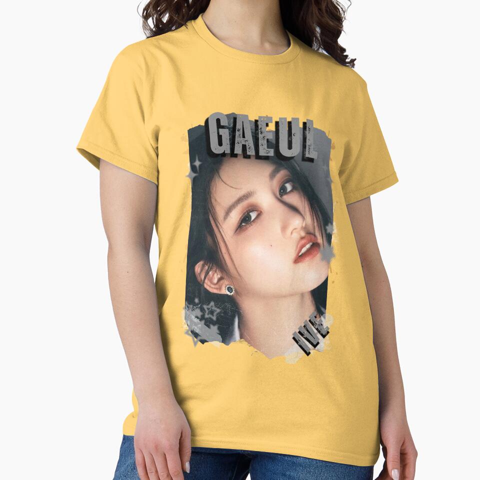 Ive Kpop Gaeul Group Girl Members Retro Scrapbook Kpop Collage Design T-shirt - Image 6