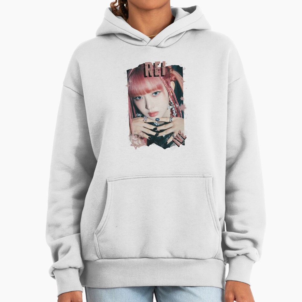 Ive Kpop Rei Group Girl Members Retro Scrapbook Kpop Collage Design Hoodie