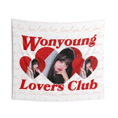 Alternative view of Ive Wonyoung Lovers Club Concert Tapestry