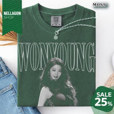 Alternative view of Kpop Wonyoung Graphic Tee 90s Unisex Wash T-shirt