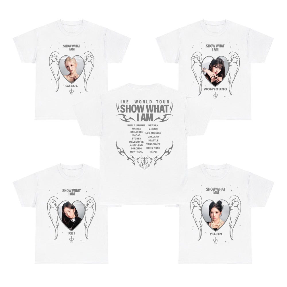 Ive Members Show What I Am World Tour 2026 T-shirt - Image 2