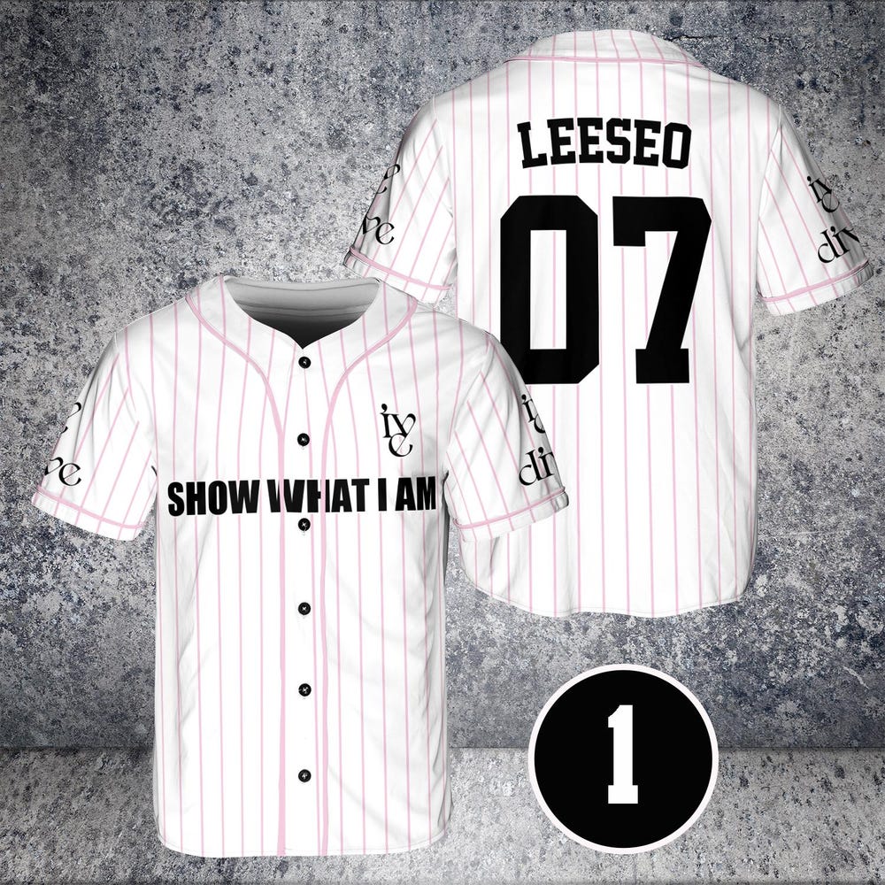 Personalizable Ive Member Baseball Jersey